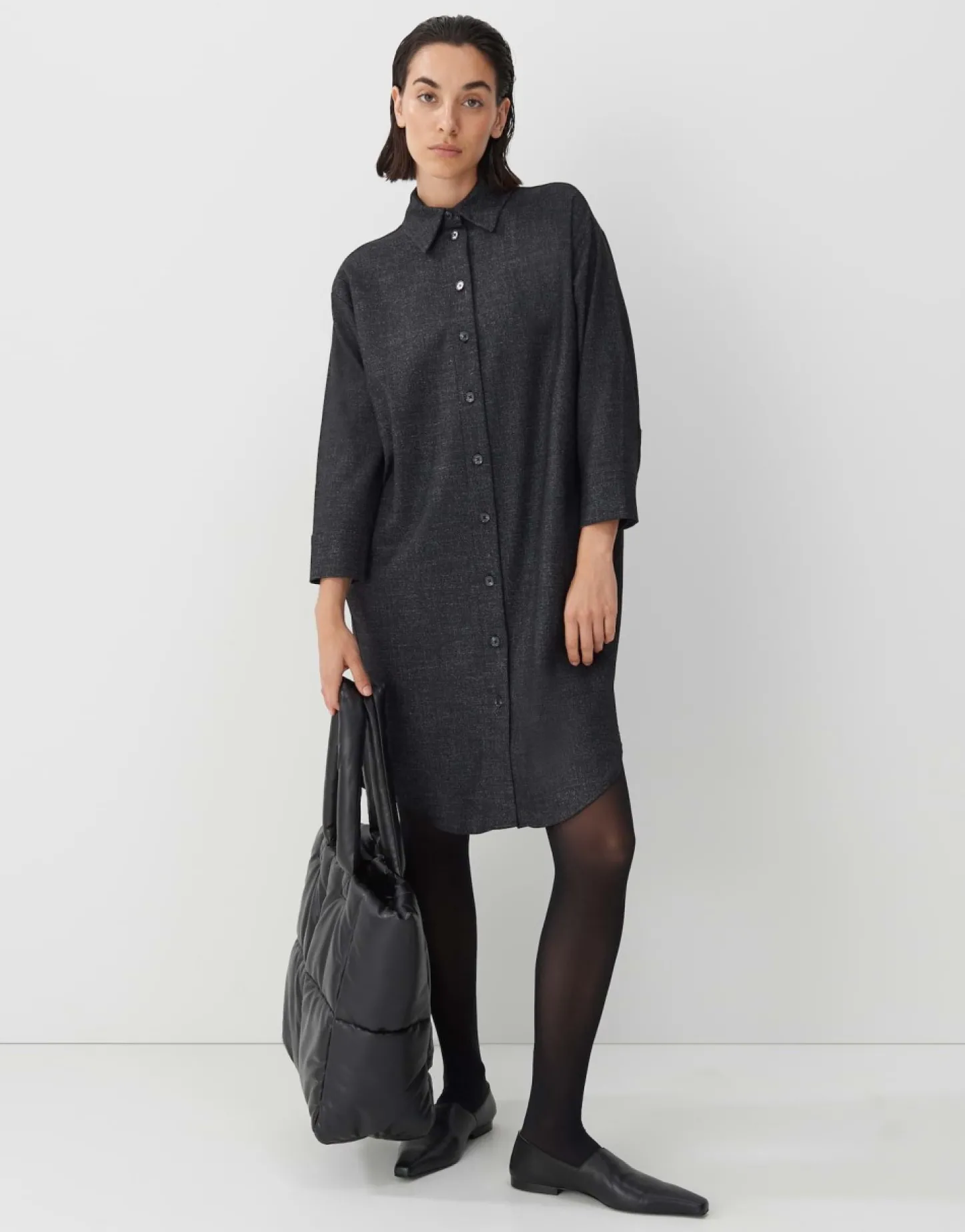 Frau someday Fashion Jurken Rokken>Overhemdjurk Quarolin Texture